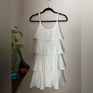 White Layered Ruffle Dress - NWT Patrizia Luca Brand